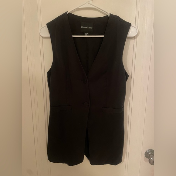 Christian Lacroix Black Vest - Picture 1 of 2